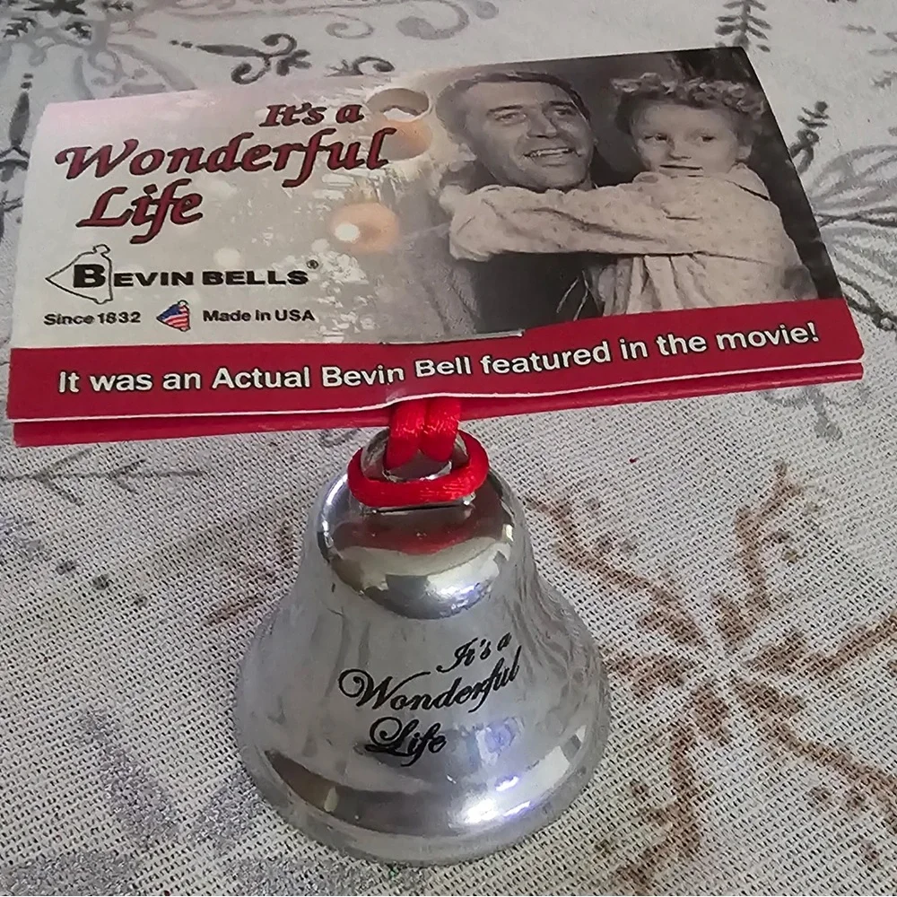 Bevin Bells It's a Wonderful Life Silver Bell